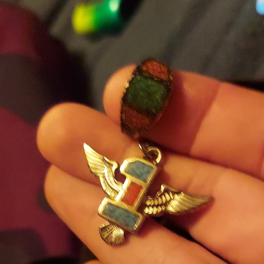 Vintage Southwestern Rancher / Native American Silver, Turquoise Coral Set!